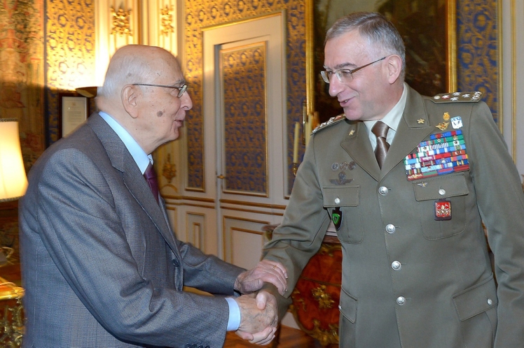 Il Presidente Napolitano incontra il Generale Graziano