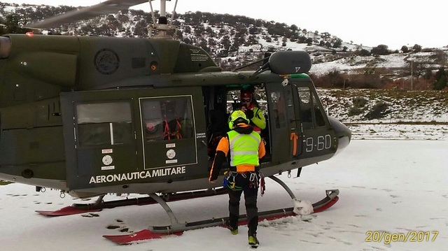 Nuovo intervento di un elicottero dell’Aeronautica Militare in Sardegna