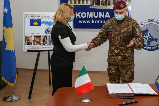 KFOR: DONAZIONI IN SUPPORTO DELLA POPOLAZIONE KOSOVARA